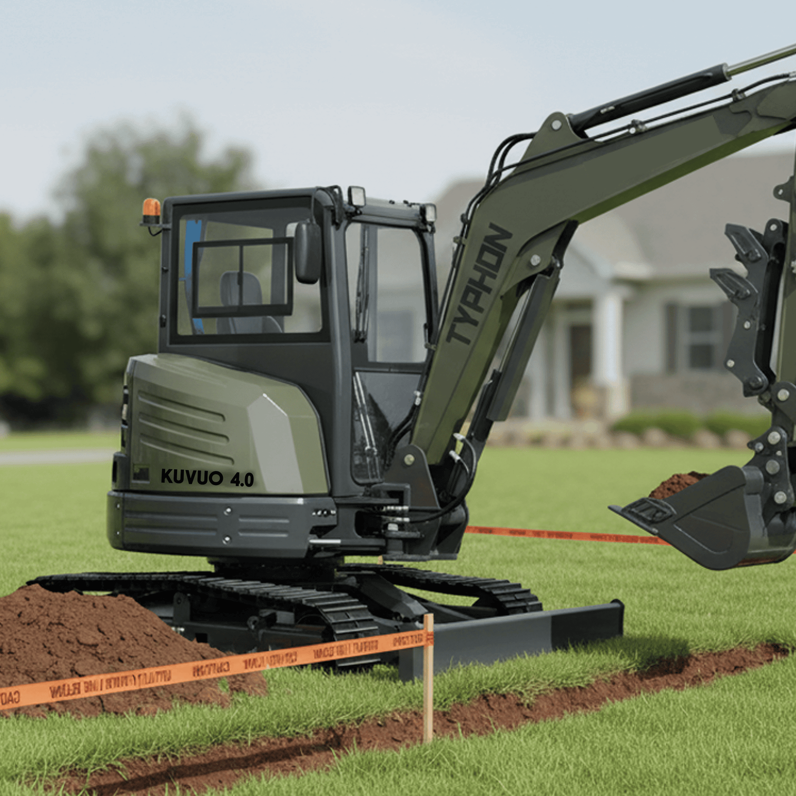 Utility Trenching Worksite